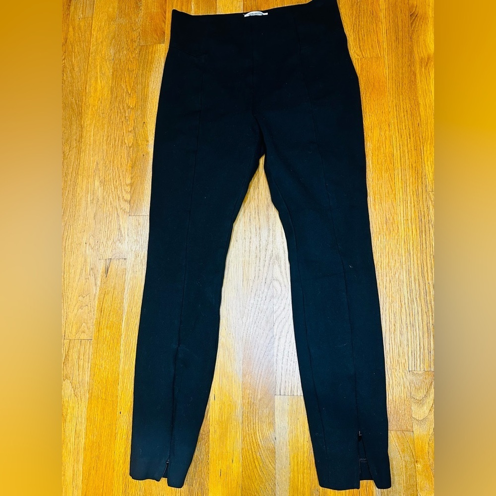 Good American Black Ponte Zip Ankle Pants – Size 3 (L)
